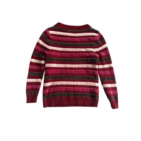 MODCLOTH Holiday Crewneck Striped Sweater Size X Small - Picture 3 of 6